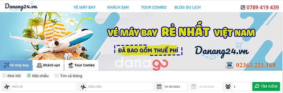 phòng vé đà nẵng 24